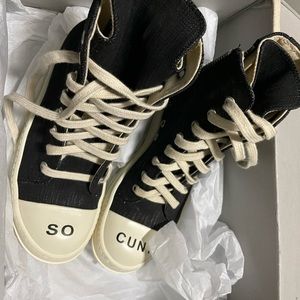 SZ36- Rick Owens high top Ramones